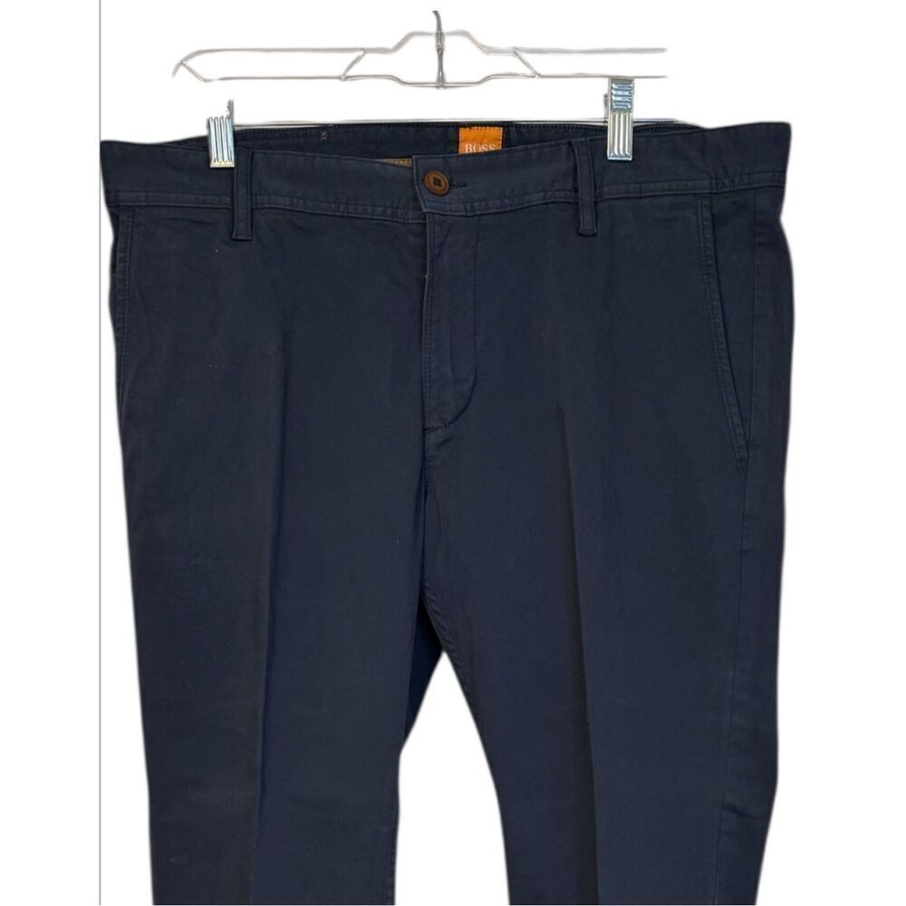 Hugo “Boss Orange” Chino Pants Navy Blue 34X32 Regular Fit - Picture 3 of 10